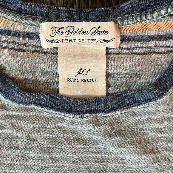 Remi Relief Patterned Linen and Cotton-Blend Knit T-Shirt - Picture 2 of 4